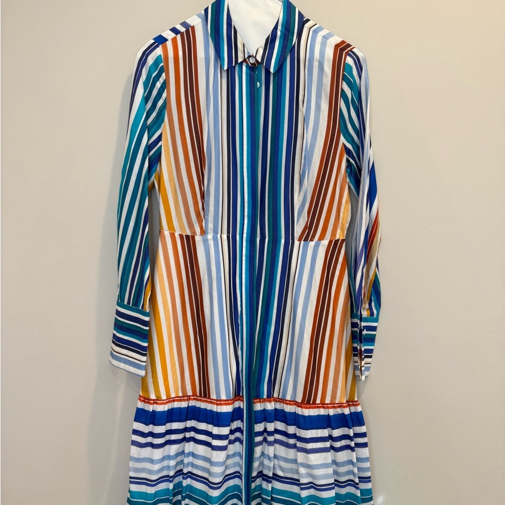 Kobi Halperin Striped Shirt Dress, Size XS